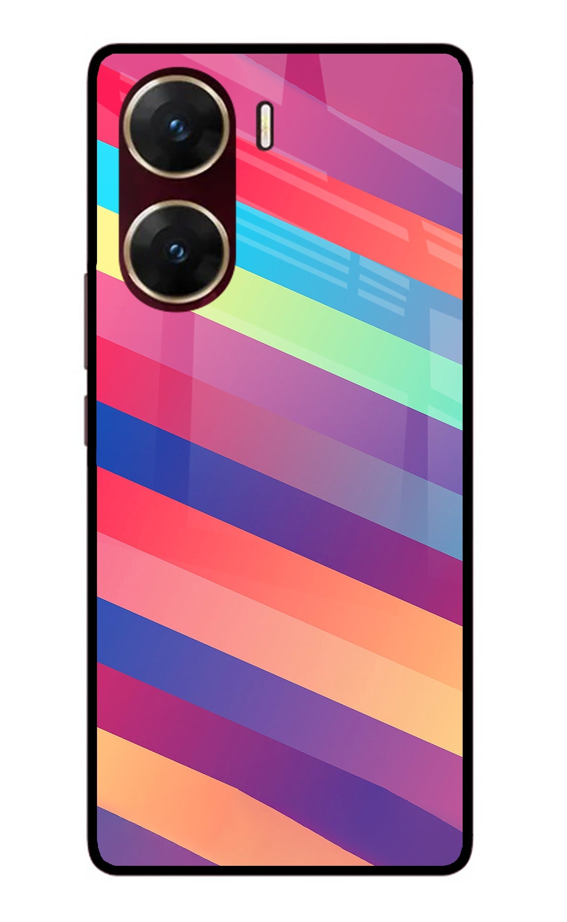 Stripes color Vivo V29E Back Cover