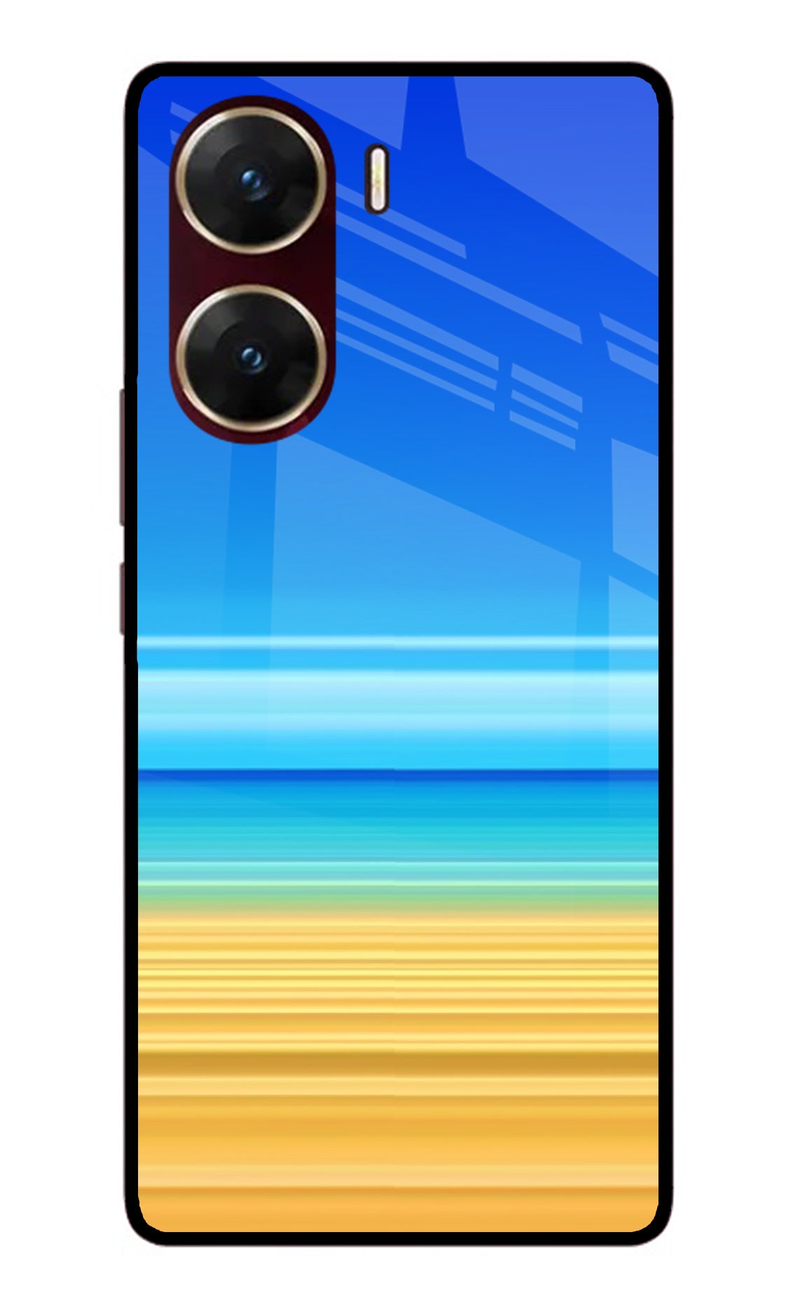 Beach Art Vivo V29E Glass Case