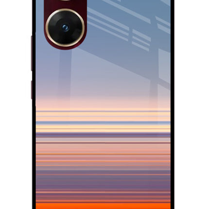 Morning Colors Vivo V29E Glass Case Back Cover by Casekaro