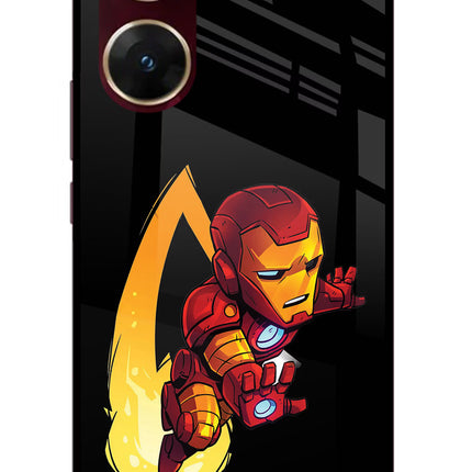 IronMan Vivo V29E Glass Case Back Cover by Casekaro