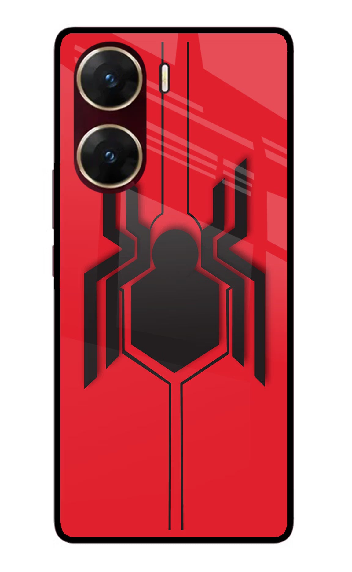 Spider Vivo V29E Glass Case Back Cover by Casekaro