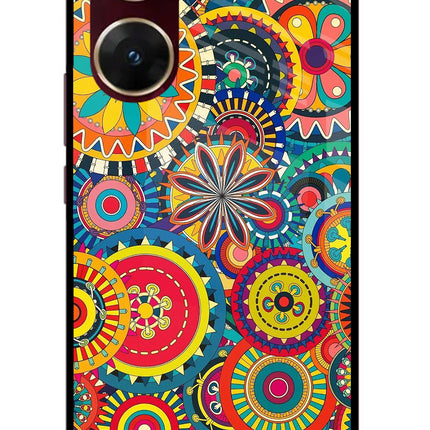 Gol Gol Art Vivo V29E Glass Case Back Cover by Casekaro