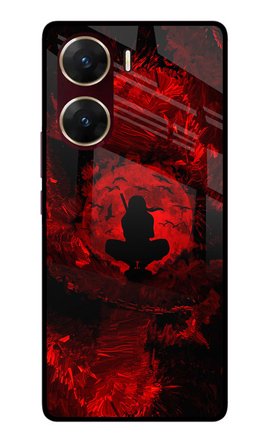 Itachi Uchiha Vivo V29E Back Cover, Glass case