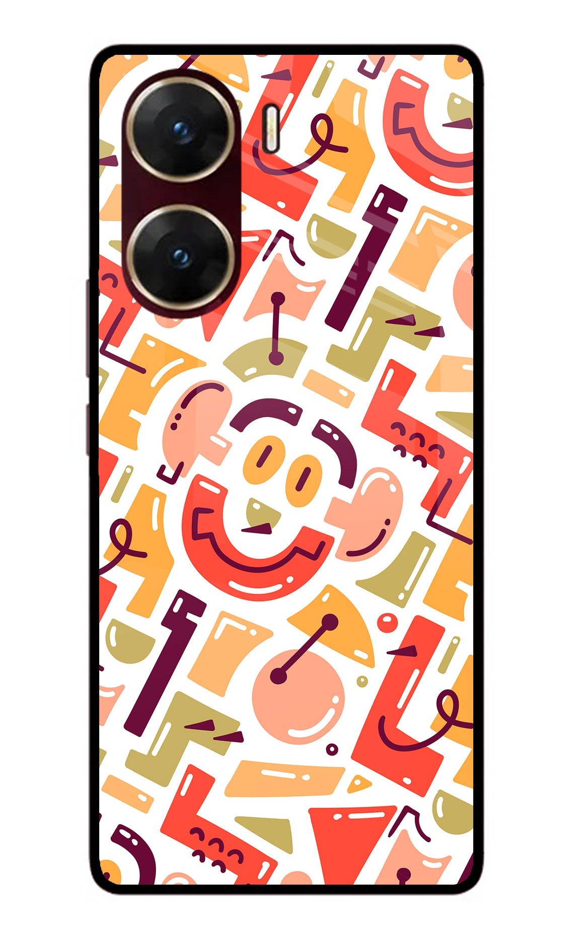 Doodle Pattern Vivo V29E Back Cover