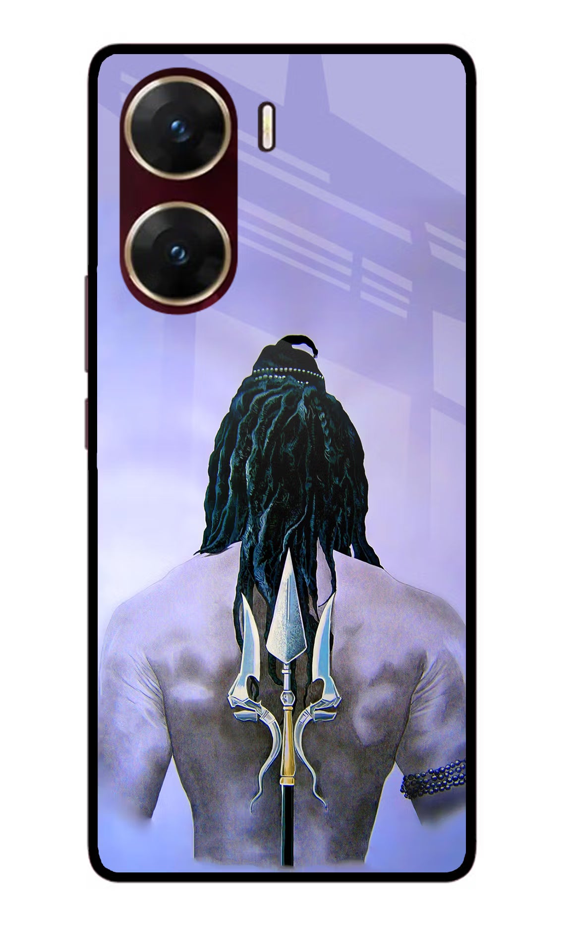 Shiva Vivo V29E Glass Case Back Cover by Casekaro
