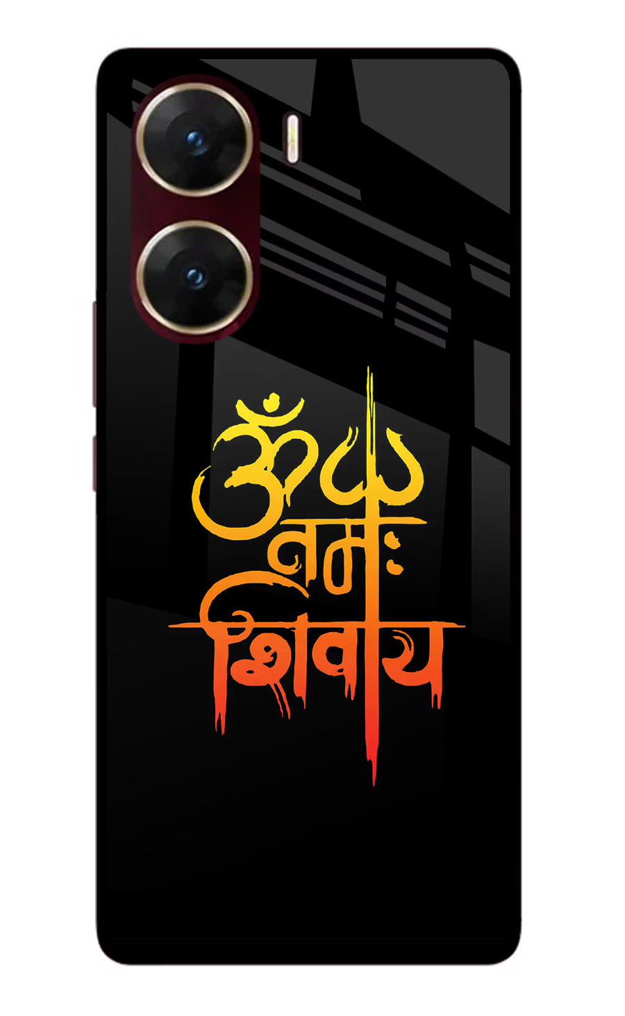 Om Namah Shivay Vivo V29E Back Cover, Glass case