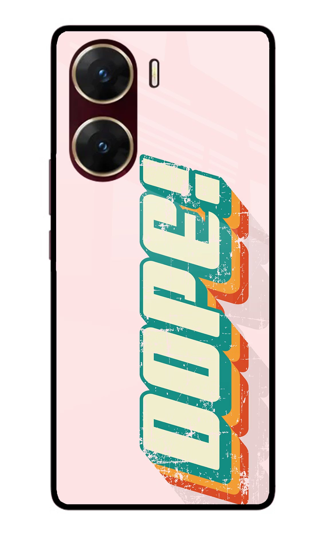 Dope Vivo V29E Glass Case Back Cover by Casekaro