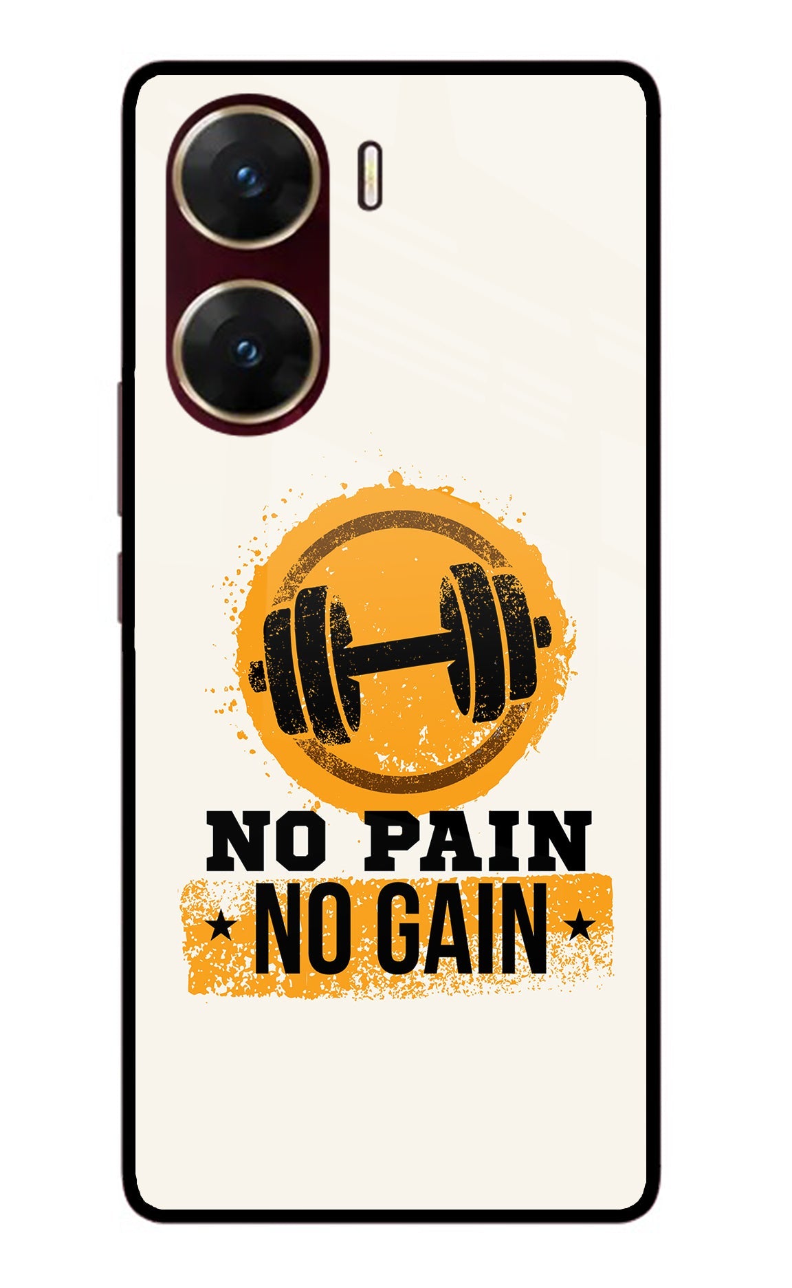 No Pain No Gain Vivo V29E Back Cover