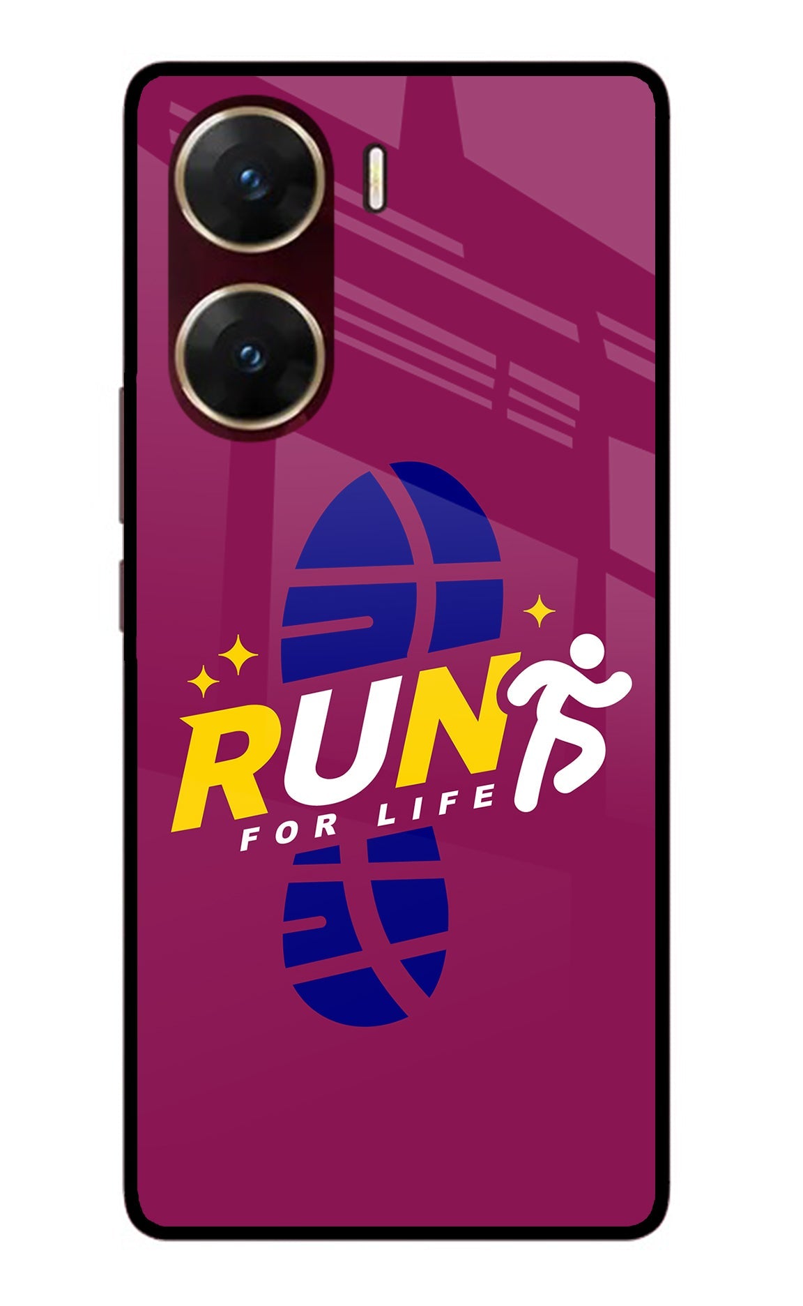 Run for Life Vivo V29E Glass Case