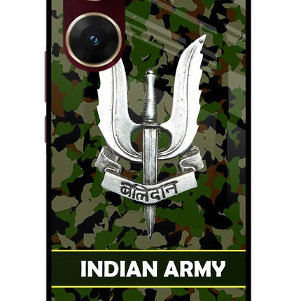 Balidan Indian Logo Vivo V29E Glass Case Back Cover by Casekaro