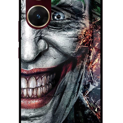 Joker Cam Vivo V29E Glass Case Back Cover by Casekaro