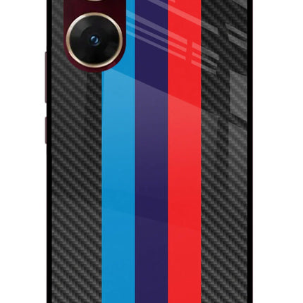 BMW Stripes Pattern Vivo V29E Glass Case