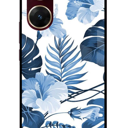 Fabric Art Vivo V29E Glass Case Back Cover by Casekaro