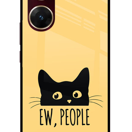 Ew People Catitude Vivo V29E Glass Case
