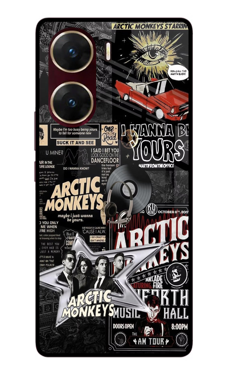 Arctic Monkeys Vivo V29E Back Cover, Glass case
