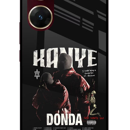 Donda Kanye West Vivo V29E Glass Case Back Cover by Casekaro
