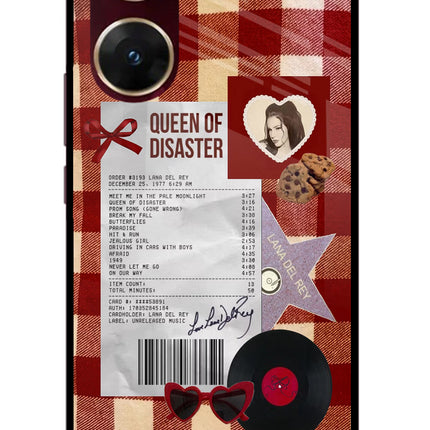 Queen of Disaster Vivo V29E Glass Case