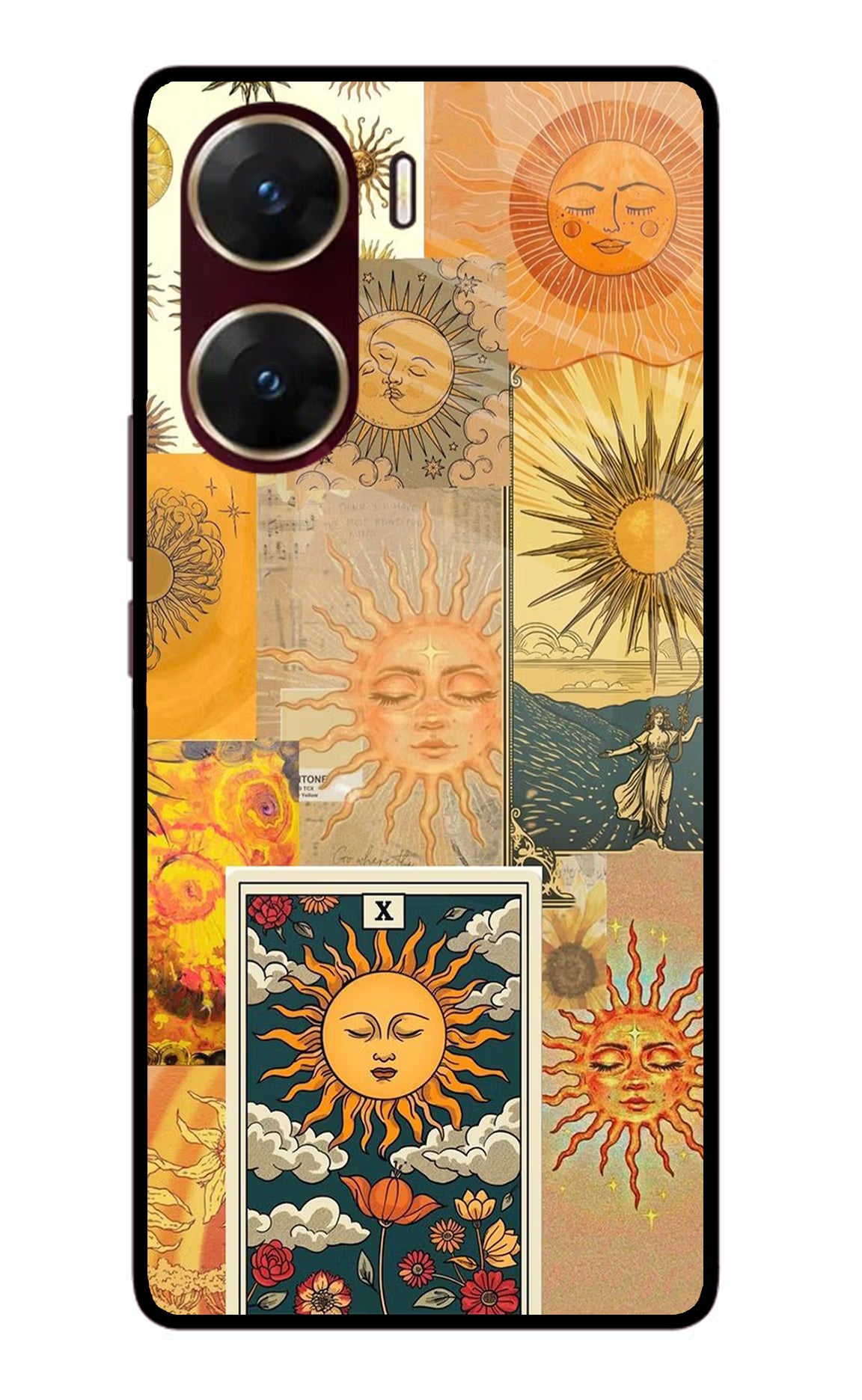 Sun Vivo V29E Glass Case Back Cover by Casekaro