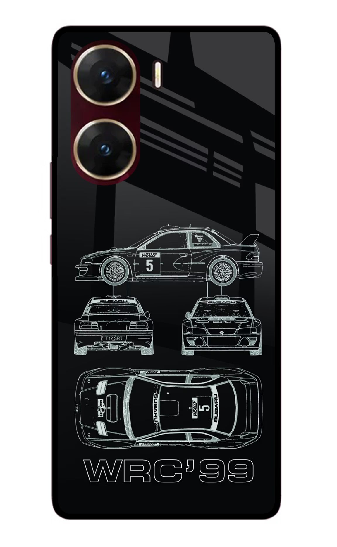 WRC'99 Vivo V29E Glass Case