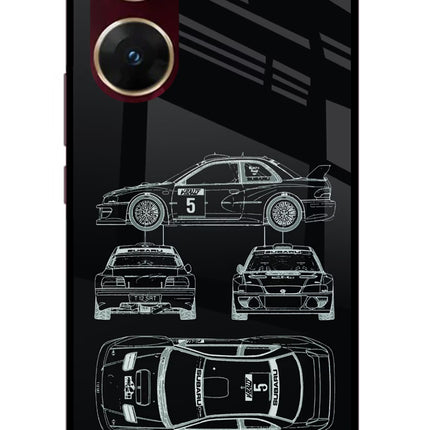 WRC'99 Vivo V29E Glass Case Back Cover by Casekaro