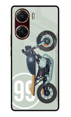 Classic Cafe Racer 99 Vivo V29E Glass Case