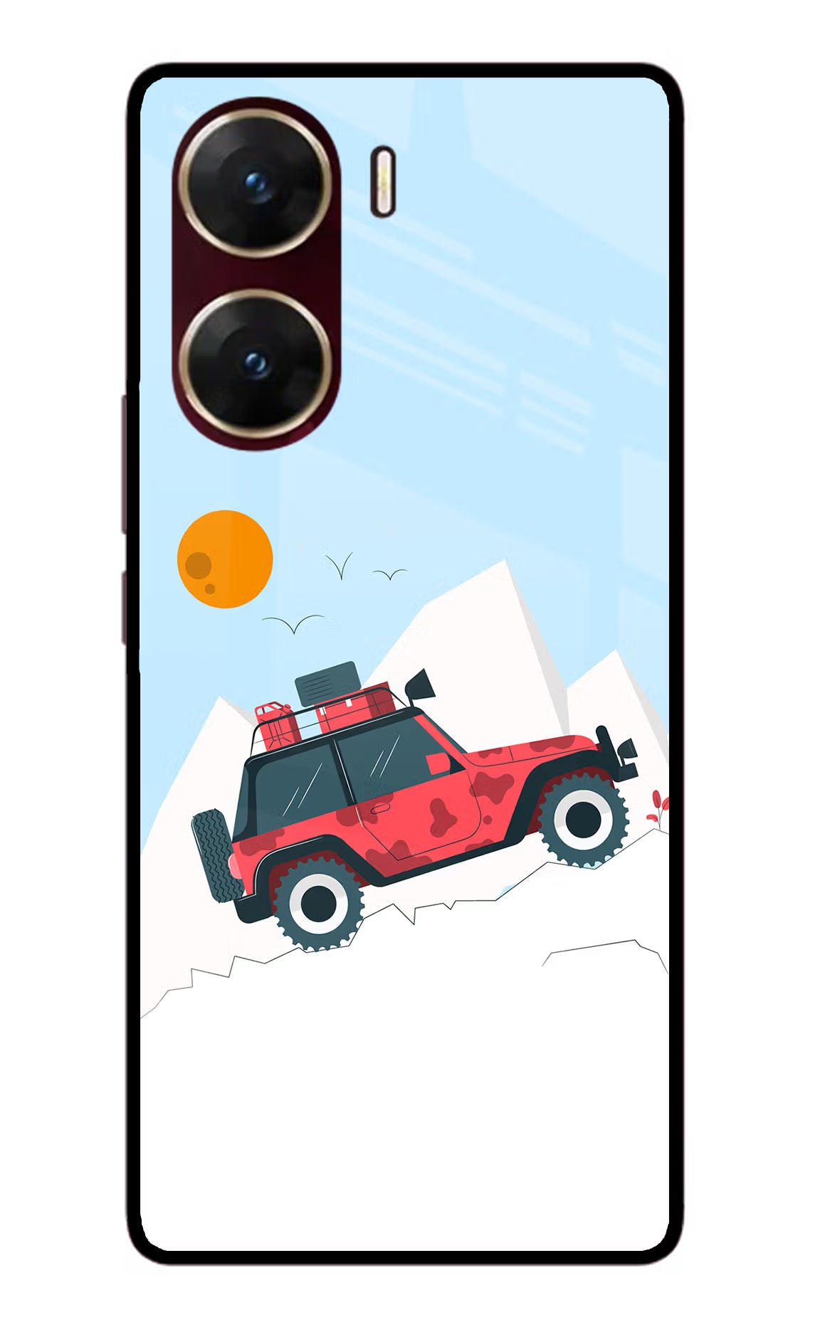 Mountain Trail Beast Vivo V29E Glass Case