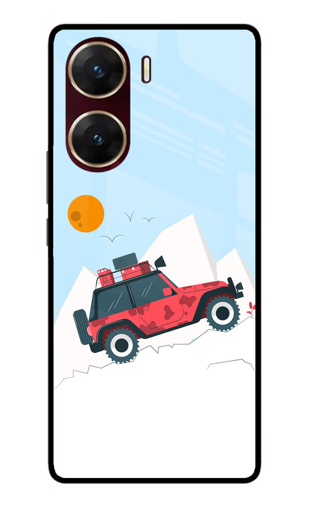 Mountain Trail Beast Vivo V29E Glass Case