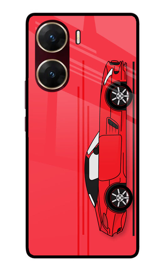 Red Velocity Vivo V29E Glass Case