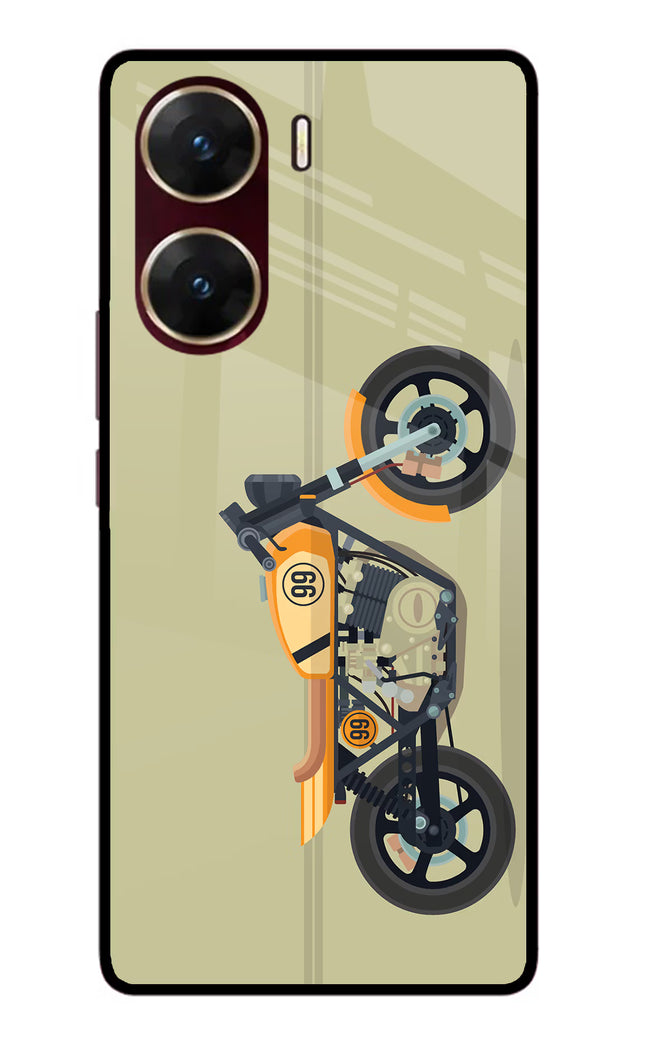 Vertical Speedster Vivo V29E Glass Case