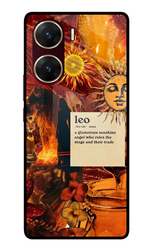 Leo Zodiac Vivo V29E Glass Case