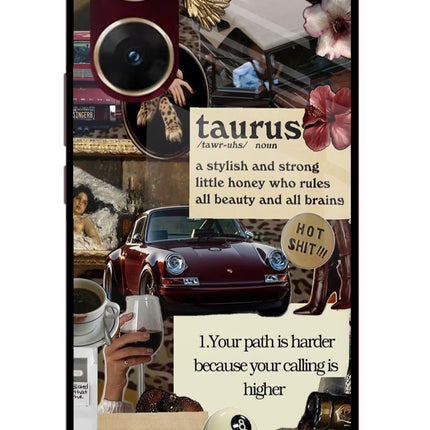 Taurus Zodiac Vivo V29E Glass Case Back Cover by Casekaro