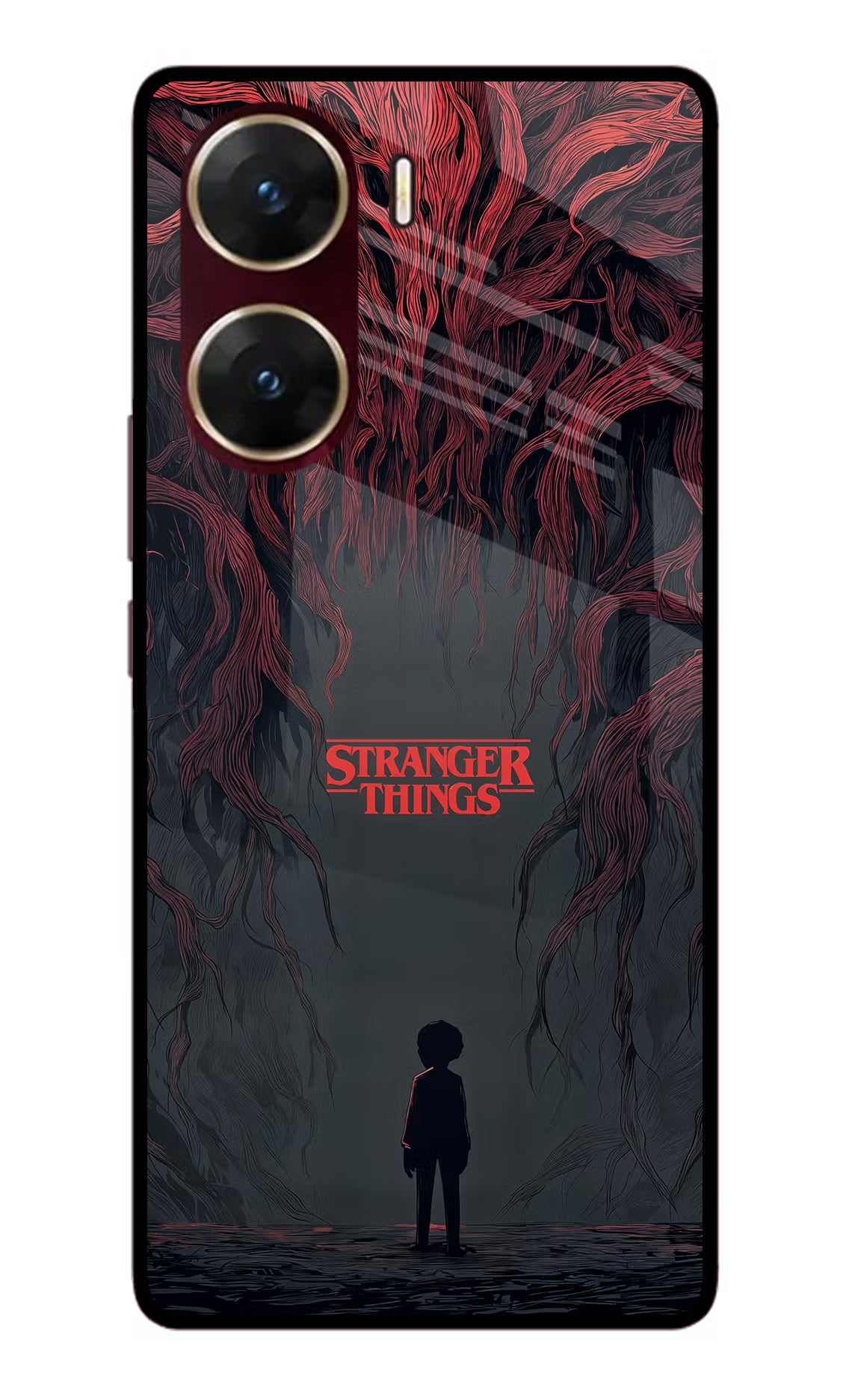 Ordinary Things Dark Side Vivo V29E Glass Case Back Cover by Casekaro