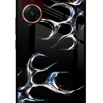 Chrome Tribal Vivo V29E Glass Case Back Cover by Casekaro