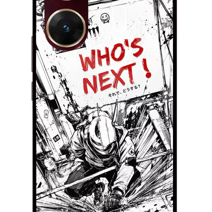 Who's Next Vivo V29E Glass Case Back Cover by Casekaro
