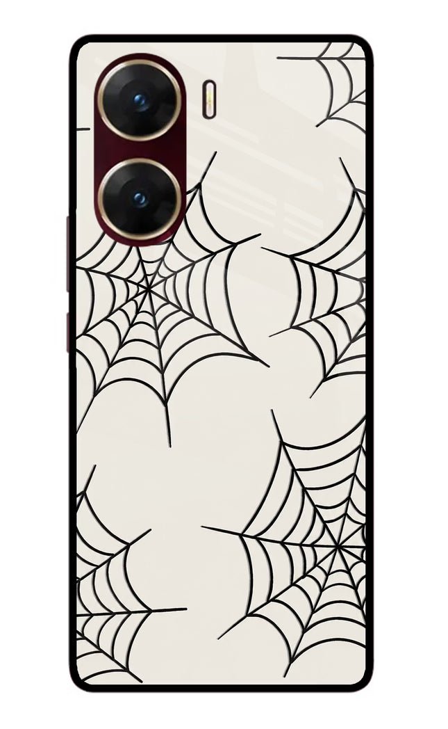 Spider Web Vivo V29E Glass Case