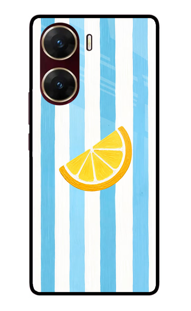Summer Lemon Vivo V29E Glass Case