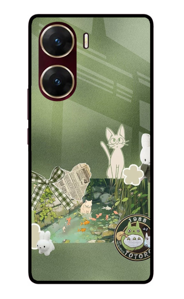Aesthetic anime Vivo V29E Glass Case