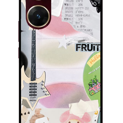 Softcore case Vivo V29E Glass Case Back Cover by Casekaro