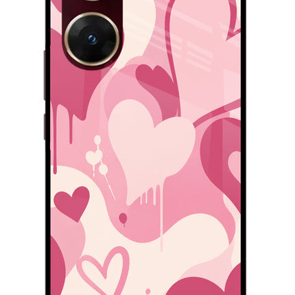 Hearty case Vivo V29E Glass Case Back Cover by Casekaro