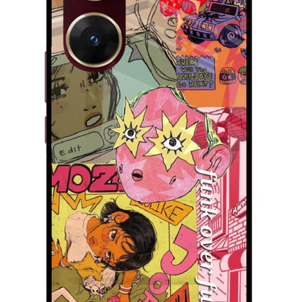 Funkover Vivo V29E Glass Case Back Cover by Casekaro