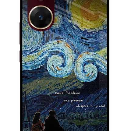 Softcore Vivo V29E Glass Case Back Cover by Casekaro