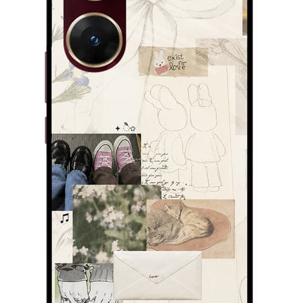Soft Aesthetic Vivo V29E Glass Case