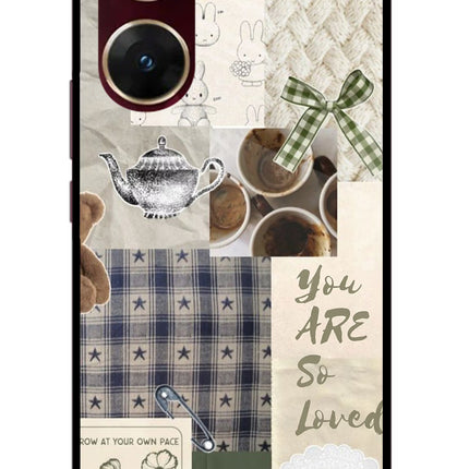 Cookie Vivo V29E Glass Case Back Cover by Casekaro