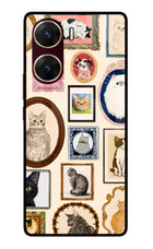Mirror Cats Vivo V29E Glass Case