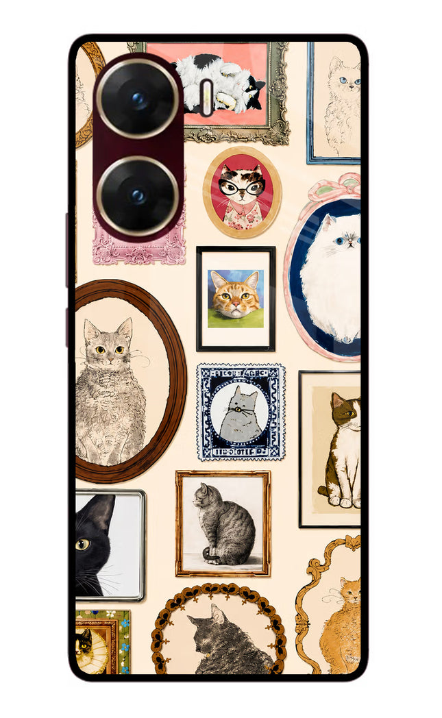 Mirror Cats Vivo V29E Glass Case