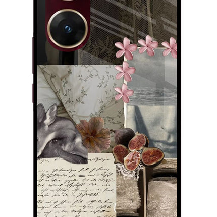 Midnight Sky Vivo V29E Glass Case Back Cover by Casekaro