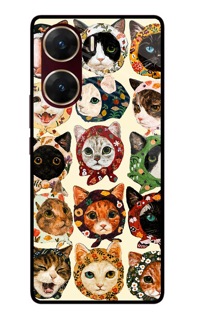 Cool Cat Vivo V29E Glass Case