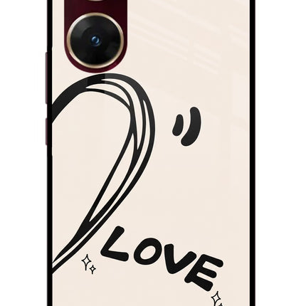 Soul Line Vivo V29E Glass Case Back Cover by Casekaro