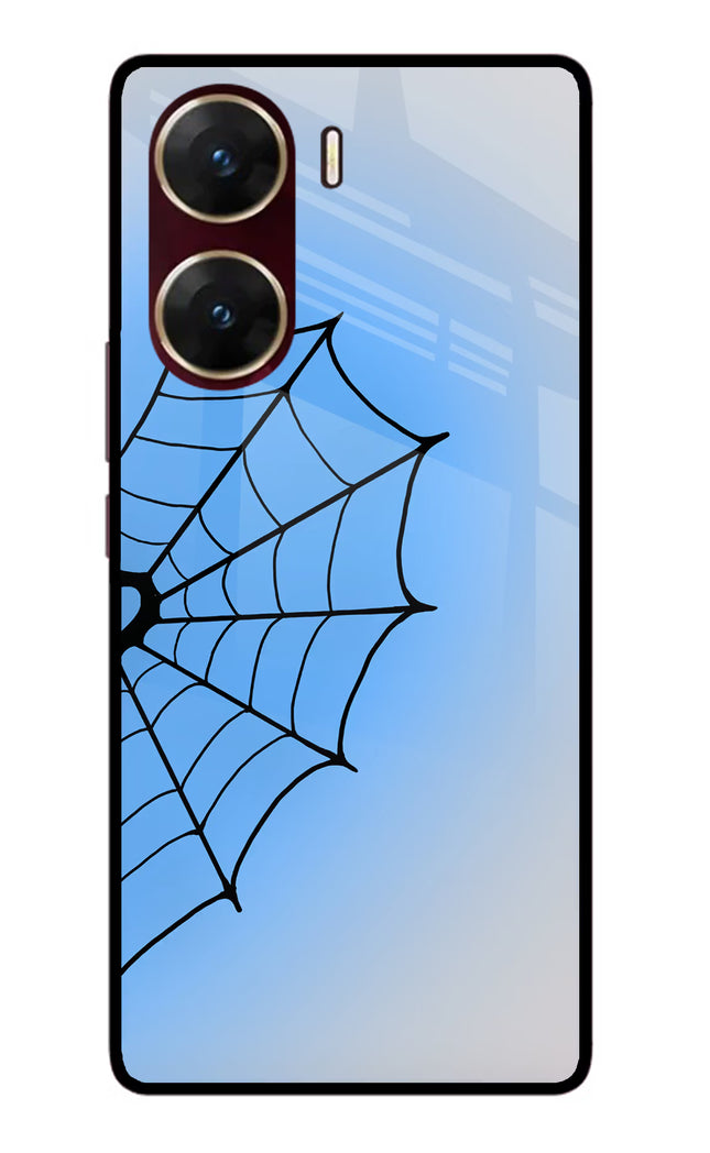 Blue Web Vivo V29E Glass Case