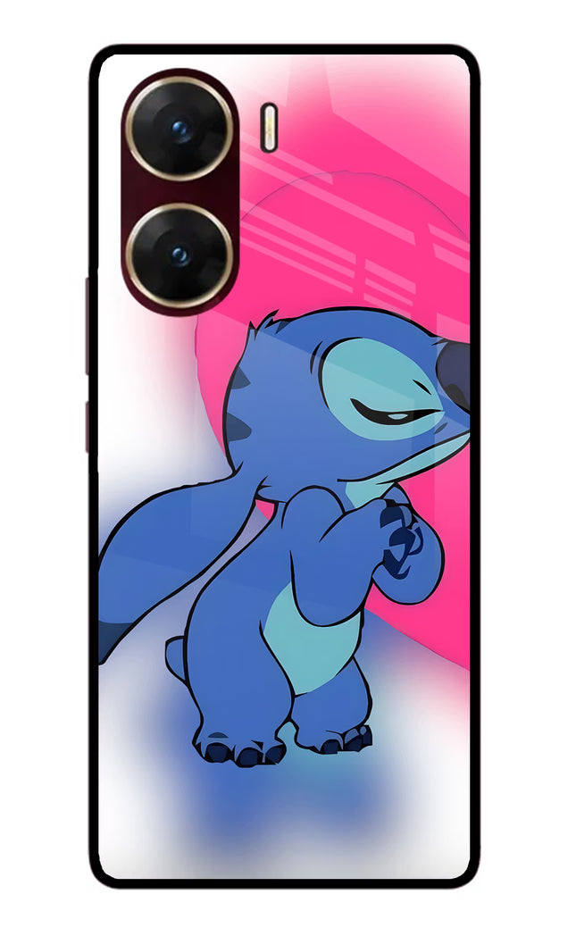 Stitch Hug Vivo V29E Glass Case
